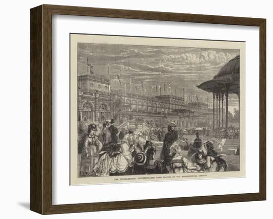 The International Exhibition, the Band Playing in the Horticultural Gardens-Francis S. Walker-Framed Giclee Print