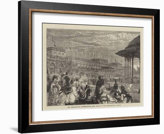 The International Exhibition, the Band Playing in the Horticultural Gardens-Francis S. Walker-Framed Giclee Print