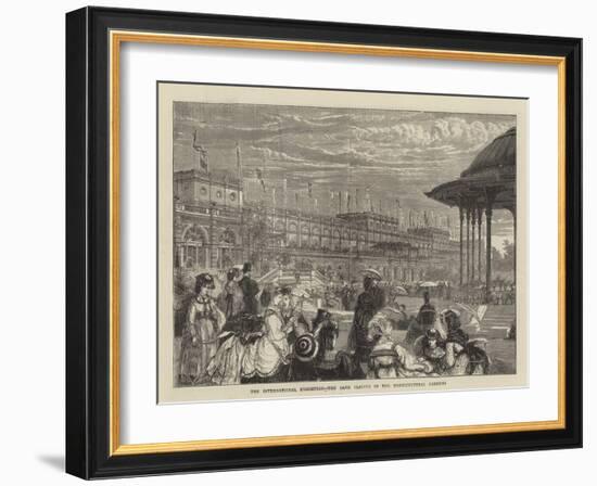 The International Exhibition, the Band Playing in the Horticultural Gardens-Francis S. Walker-Framed Giclee Print