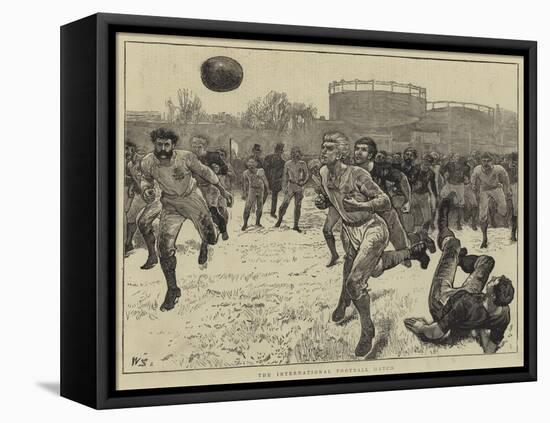 The International Football Match-William Small-Framed Premier Image Canvas