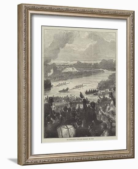 The International Four-Oared Boat-Race, the Start-Arthur Hopkins-Framed Giclee Print