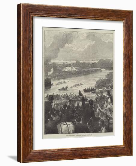 The International Four-Oared Boat-Race, the Start-Arthur Hopkins-Framed Giclee Print