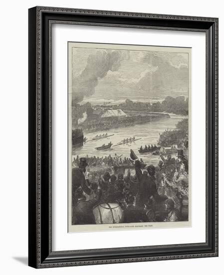 The International Four-Oared Boat-Race, the Start-Arthur Hopkins-Framed Giclee Print