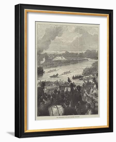 The International Four-Oared Boat-Race, the Start-Arthur Hopkins-Framed Giclee Print