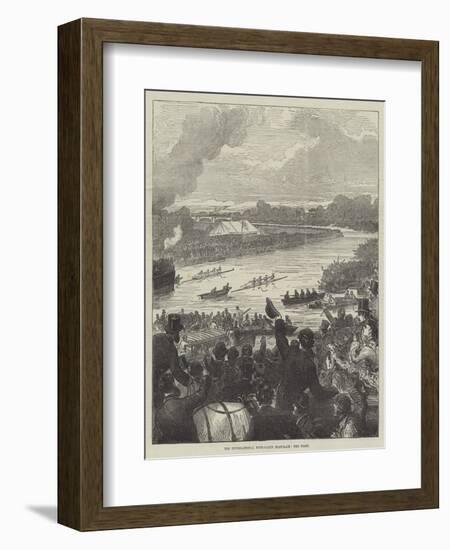 The International Four-Oared Boat-Race, the Start-Arthur Hopkins-Framed Giclee Print