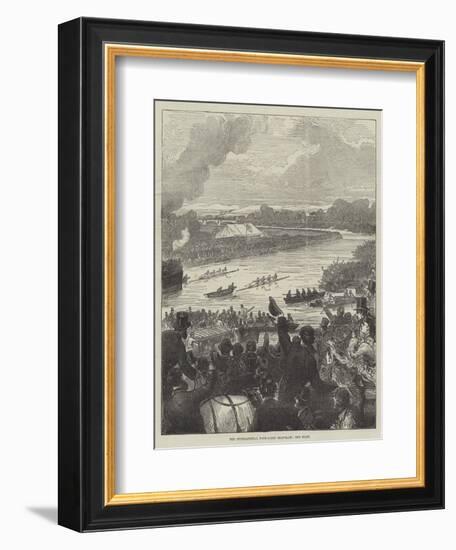 The International Four-Oared Boat-Race, the Start-Arthur Hopkins-Framed Giclee Print