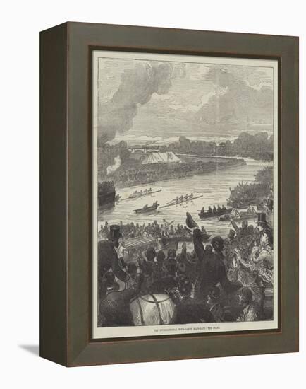 The International Four-Oared Boat-Race, the Start-Arthur Hopkins-Framed Premier Image Canvas