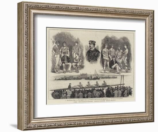 The International Four-Oared Boat-Race-null-Framed Giclee Print