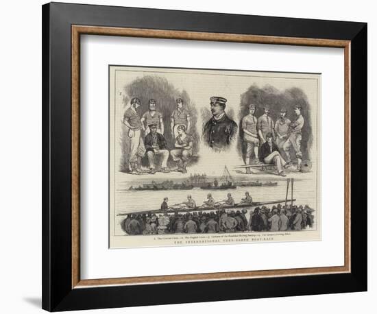 The International Four-Oared Boat-Race-null-Framed Giclee Print