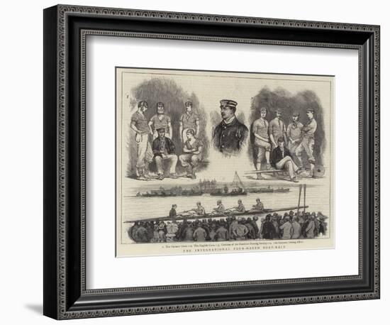 The International Four-Oared Boat-Race-null-Framed Giclee Print