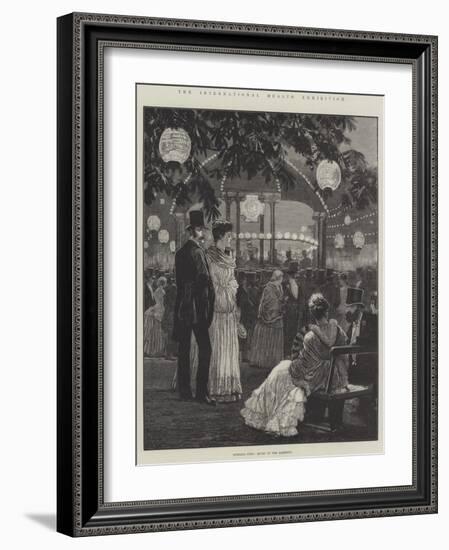 The International Health Exhibition, Evening Fete, Music in the Gardens-Richard Caton Woodville II-Framed Giclee Print