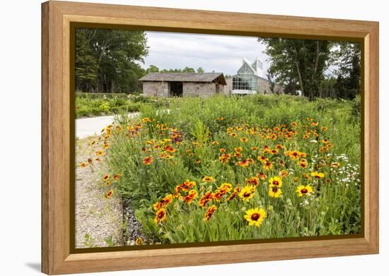 The International Peace Gardens Near Dunseith, North Dakota, USA-Chuck Haney-Framed Premier Image Canvas