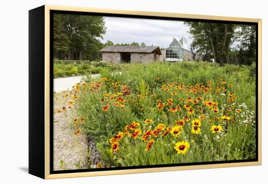 The International Peace Gardens Near Dunseith, North Dakota, USA-Chuck Haney-Framed Premier Image Canvas