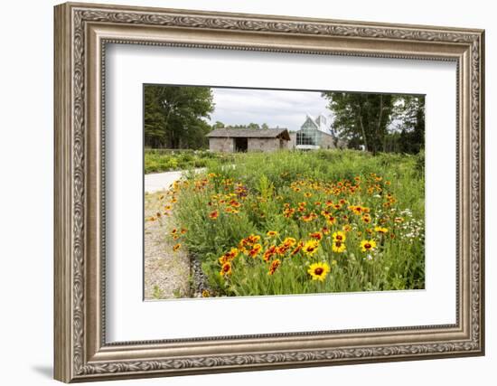 The International Peace Gardens Near Dunseith, North Dakota, USA-Chuck Haney-Framed Photographic Print