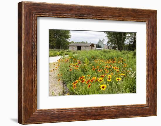 The International Peace Gardens Near Dunseith, North Dakota, USA-Chuck Haney-Framed Photographic Print