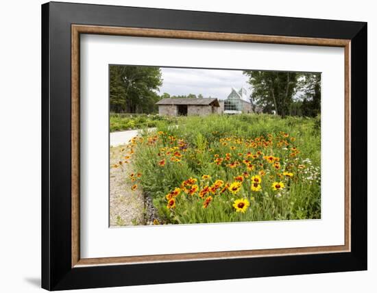 The International Peace Gardens Near Dunseith, North Dakota, USA-Chuck Haney-Framed Photographic Print