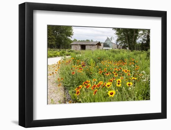 The International Peace Gardens Near Dunseith, North Dakota, USA-Chuck Haney-Framed Photographic Print