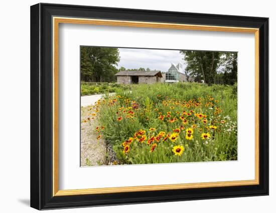 The International Peace Gardens Near Dunseith, North Dakota, USA-Chuck Haney-Framed Photographic Print