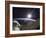 The International Space Station Backdropped by the Bright Sun Over Earth's Horizon-Stocktrek Images-Framed Photographic Print