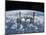 The International Space Station in Orbit Above the Earth-null-Mounted Photographic Print