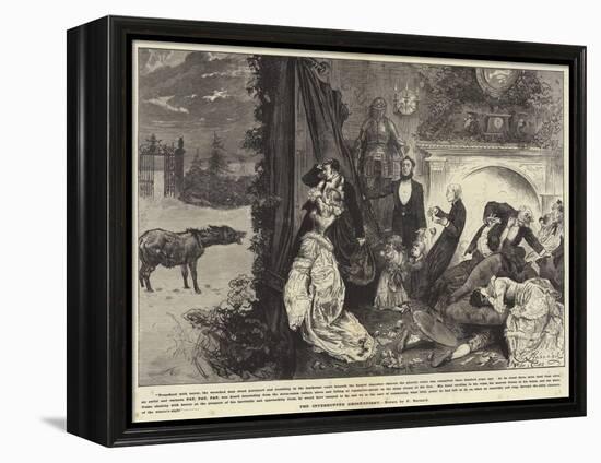 The Interrupted Ghost Story-Frederick Barnard-Framed Premier Image Canvas