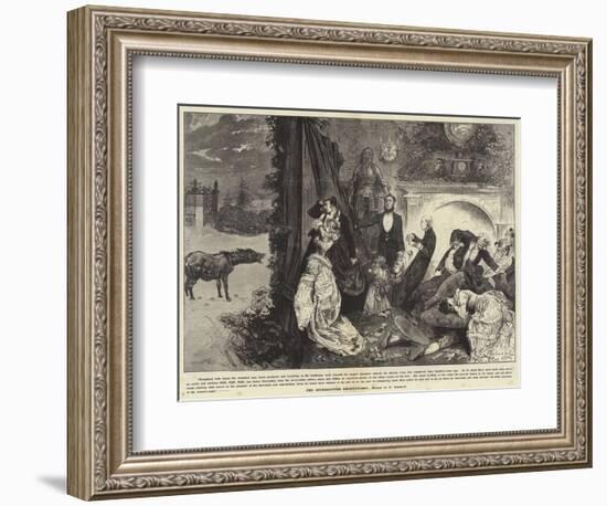 The Interrupted Ghost Story-Frederick Barnard-Framed Giclee Print