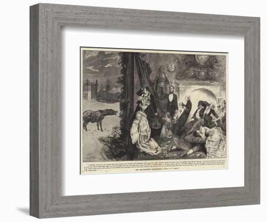 The Interrupted Ghost Story-Frederick Barnard-Framed Giclee Print