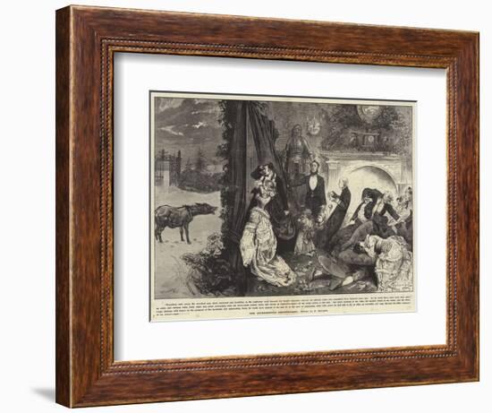 The Interrupted Ghost Story-Frederick Barnard-Framed Giclee Print