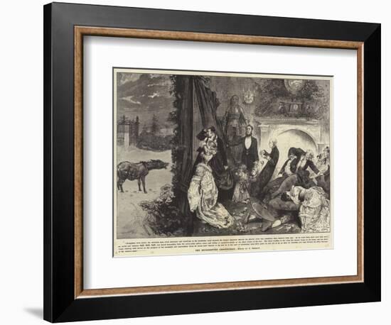 The Interrupted Ghost Story-Frederick Barnard-Framed Giclee Print