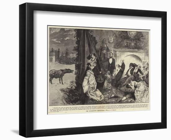 The Interrupted Ghost Story-Frederick Barnard-Framed Giclee Print