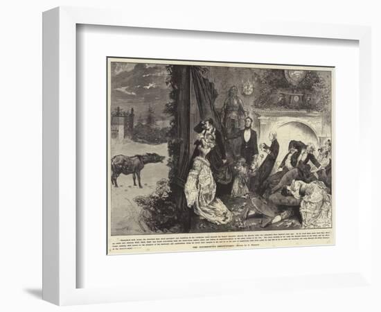 The Interrupted Ghost Story-Frederick Barnard-Framed Giclee Print