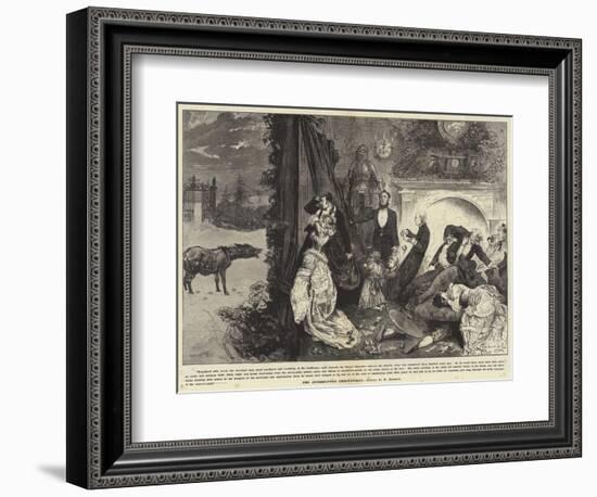 The Interrupted Ghost Story-Frederick Barnard-Framed Giclee Print