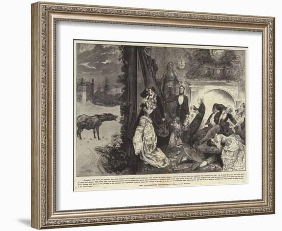 The Interrupted Ghost Story-Frederick Barnard-Framed Giclee Print