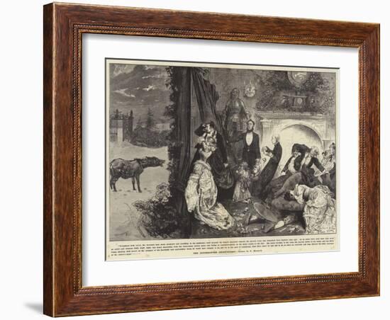 The Interrupted Ghost Story-Frederick Barnard-Framed Giclee Print