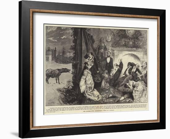 The Interrupted Ghost Story-Frederick Barnard-Framed Giclee Print