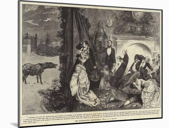 The Interrupted Ghost Story-Frederick Barnard-Mounted Giclee Print