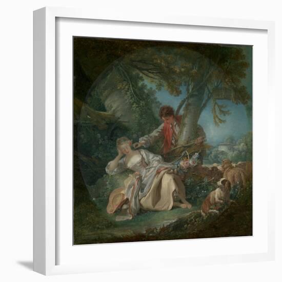 The Interrupted Sleep, 1750-Francois Boucher-Framed Giclee Print