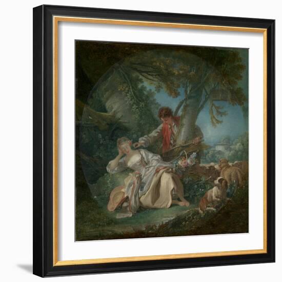 The Interrupted Sleep, 1750-Francois Boucher-Framed Giclee Print