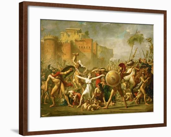 The Intervention of the Sabine Women, 1799-Jacques-Louis David-Framed Giclee Print