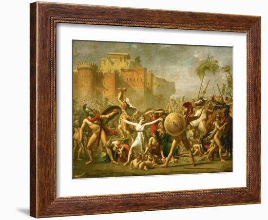 The Intervention of the Sabine Women, 1799-Jacques-Louis David-Framed Giclee Print