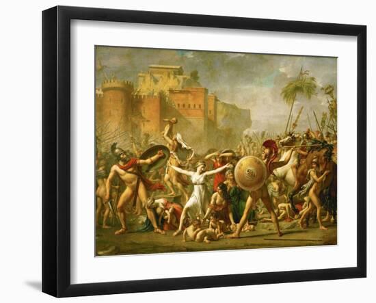 The Intervention of the Sabine Women, 1799-Jacques-Louis David-Framed Giclee Print