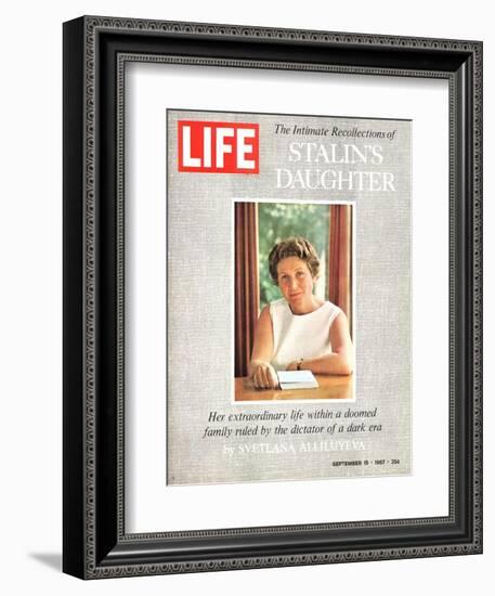 The Intimate Recollections of Stalin's Daughter, September 15, 1967-John Dominis-Framed Photographic Print