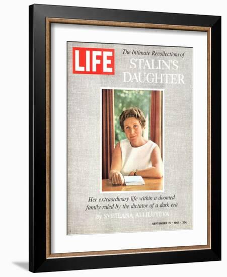 The Intimate Recollections of Stalin's Daughter, September 15, 1967-John Dominis-Framed Photographic Print