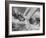 The Intrepid Tipping Into a Sharp Wave-George Silk-Framed Photographic Print