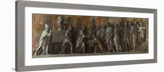 The Introduction of the Cult of Cybele at Rome, C. 1505-Andrea Mantegna-Framed Giclee Print
