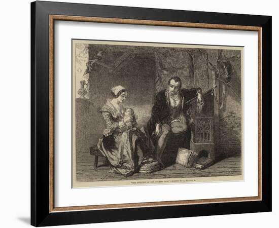 The Invention of the Stocking Loom-Alfred W. Elmore-Framed Giclee Print