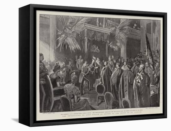 The Investiture of Lord Iveagh as Knight of the Order of St Patrick-Sydney Prior Hall-Framed Premier Image Canvas