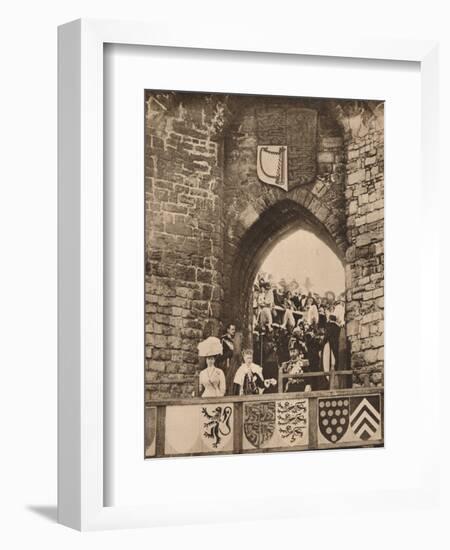 The investiture of the Prince of Wales at Caernarvon Castle, 13 July 1911 (1935)-Unknown-Framed Photographic Print