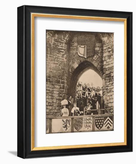 The investiture of the Prince of Wales at Caernarvon Castle, 13 July 1911 (1935)-Unknown-Framed Photographic Print