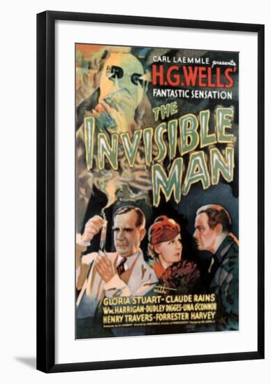 The Invisible Man Movie Claude Rains Gloria Stuart-null-Framed Art Print